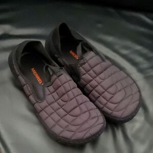 Merrell Quilted Nylon Hut Mocs Flats Shoes Womens Size 8US Comfort Slip On Black
